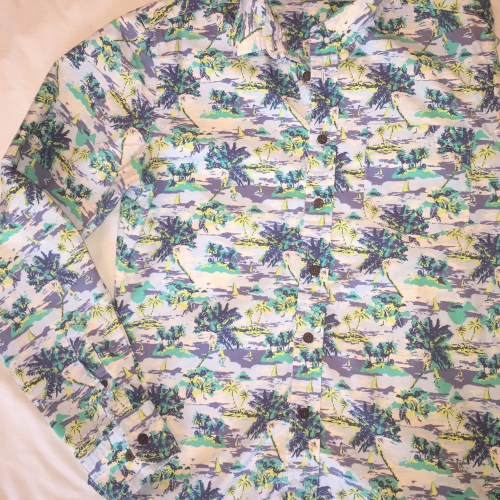Palm tree Nordstrom Cactus Button Down